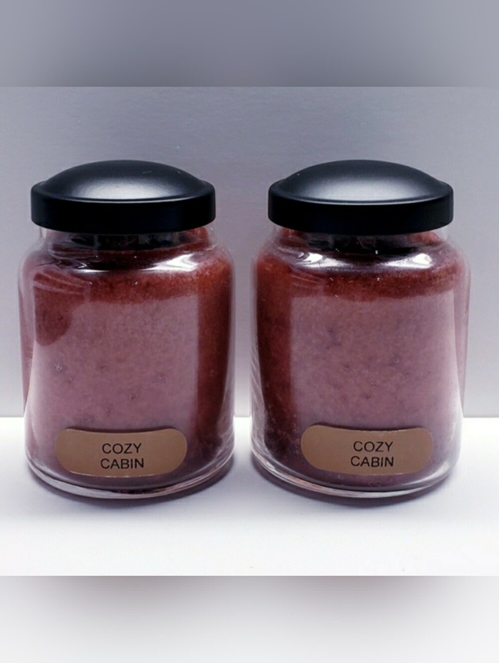 COZY CABIN -A Cheerful Giver Baby Jar Single Wick Candle, 6 oz (2 pcs)